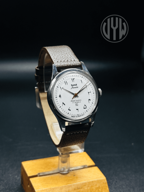 Rare Vintage HMT Arabic Janata White Dial Hand Winding {Hand winding} Men's Watch Movement 17 Jewels - Image 4