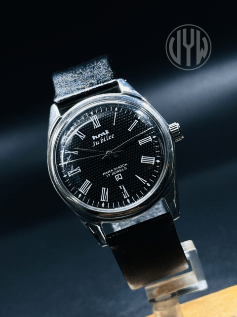 Rare Vintage HMT Jubilee Black Dial Hand Winding {Hand winding} Men's Watch Movement 17 Jewels - Image 5