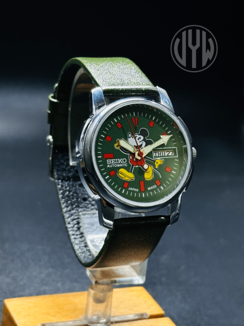 Vintage Seiko 5 Automatic Green dial silver Case Day/Date Caliber No.6309 Wrist Watch Japan Made - Image 6