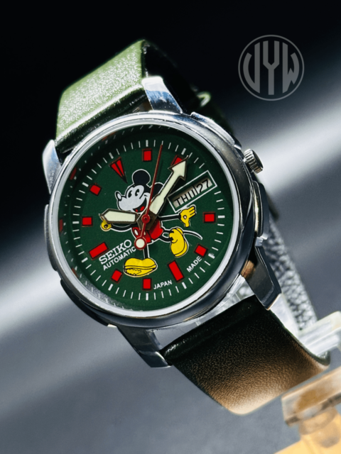 Vintage Seiko 5 Automatic Green dial silver Case Day/Date Caliber No.6309 Wrist Watch Japan Made - Image 9