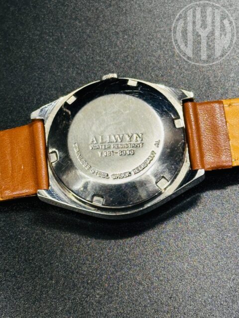 Rare Vintage Allwyn 21 Jewels Automatic DayDate Mens Wrist Watch White Dial stainless steel case - Image 8