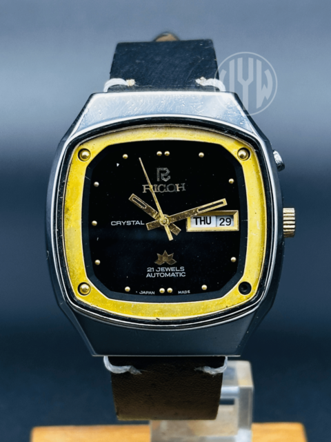 Man RICOH CRYSTAL automatic Vintage Men's Wrist Watches All stainless steel Date Japan Shockproof /Waterresistant