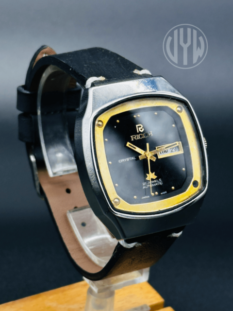 Man RICOH CRYSTAL automatic Vintage Men's Wrist Watches All stainless steel Date Japan Shockproof /Waterresistant - Image 3