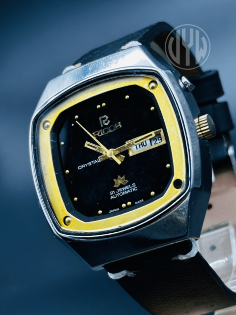 Man RICOH CRYSTAL automatic Vintage Men's Wrist Watches All stainless steel Date Japan Shockproof /Waterresistant - Image 5