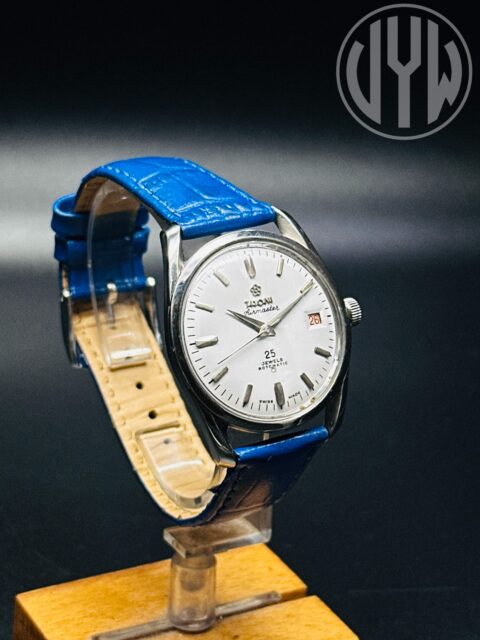 Rare Vintage Titoni Airmaster Rotomatic 25 Jewels White Dial Only Date Swiss Made Men's Wrist Watch - Image 6