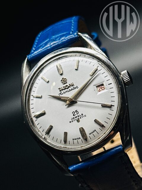 Rare Vintage Titoni Airmaster Rotomatic 25 Jewels White Dial Only Date Swiss Made Men's Wrist Watch - Image 7
